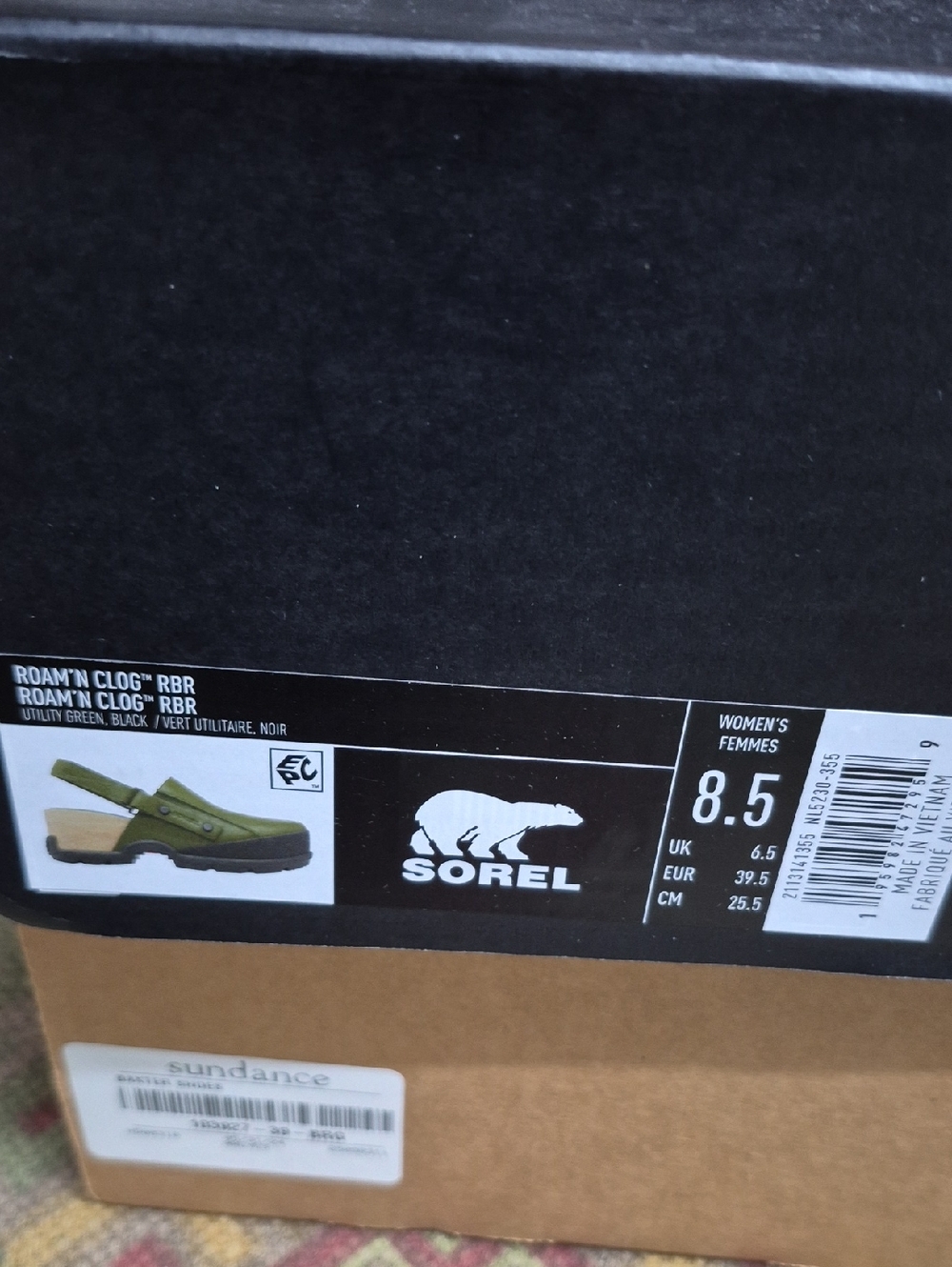 Sorel Roam'n Clog in Olive and Black - Picture 3 of 7
